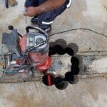קידוח יהלום בסגנון תפר