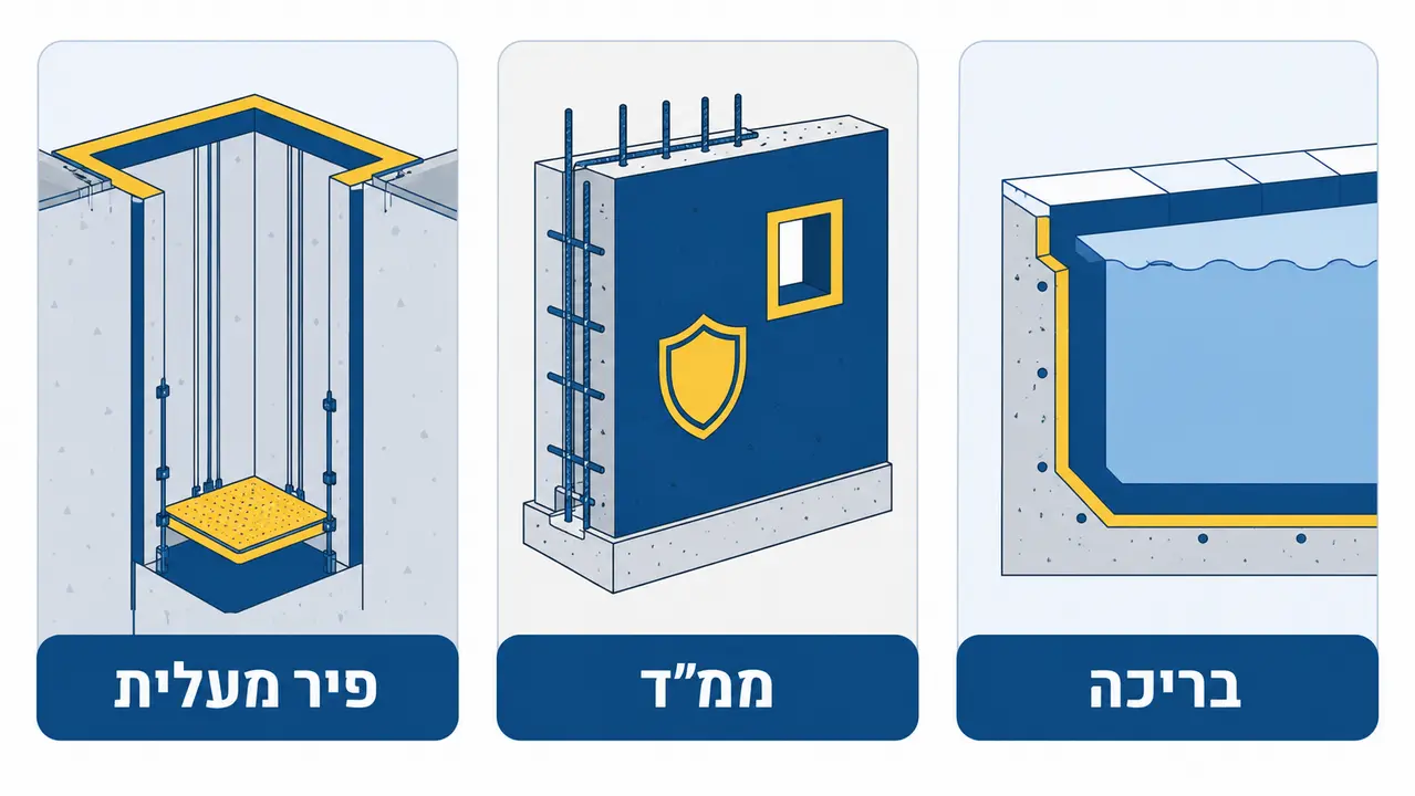 פיר מעלית, ממ