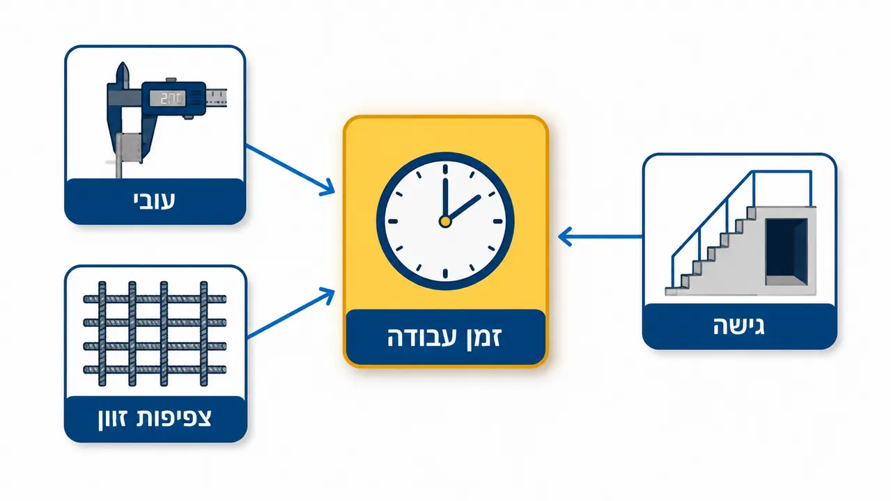 כמה זמן לוקח לפתוח פתח בקיר בטון