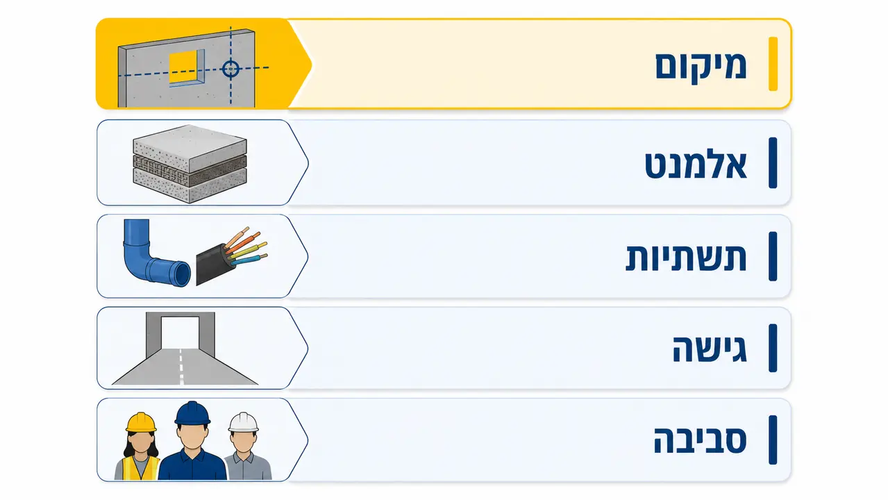 מה בודקים בפועל לפני שמפעילים מכונה