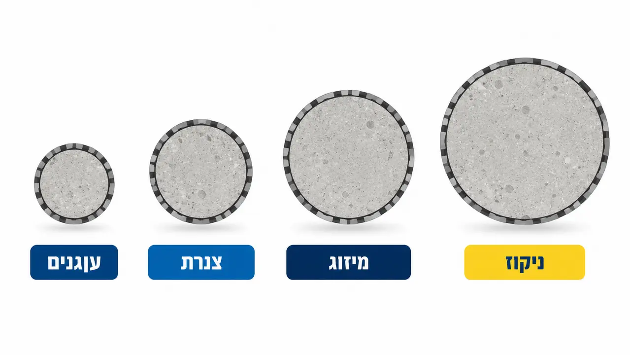 מהו מקדח יהלום ואיזה קטרים קיימים?